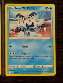 4x Galarian Mr. Rime 035/163 & 3x Mr. Mime 034/163 Pokemon card Battle Styles NM - Image 3