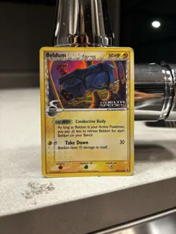 Beldum 59/113 Stamped Holo Stamped EX Delta Species Reverse Pokemon Card - Image 2