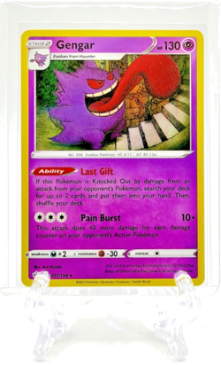 GENGAR 2021 Pokemon SWSH06 Chilling Reign #57/198 RARE HOLO UNPLAYED NM - Image 1