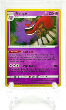 GENGAR 2021 Pokemon SWSH06 Chilling Reign #57/198 RARE HOLO UNPLAYED NM - Image 2