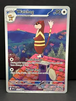 Watchog 153/086 Holo Illustration Rare White Flare Pokemon Near Mint - Image 1