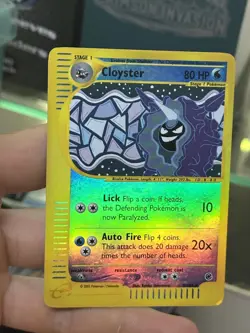 #2 Cloyster 8/165 Expedition 2002 Reverse Rare Holo E-Reader Vintage Pokemon - Image 4