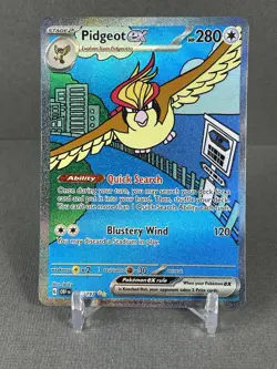 Pokemon TCG Pidgeot EX 225/197 Illustration Rare Holo Obsidian Flames - Image 1