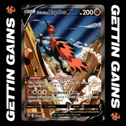 Galarian Zapdos V - 174/198 - Alternate Art - Chilling Reign - Pokemon - NM/M - Image 1
