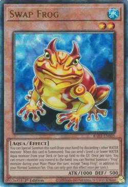 Yugioh! Swap Frog - RA03-EN005 - Prismatic Ultimate Rare - 1st Edition Near Mint - Image 1