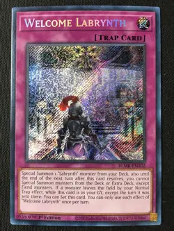 Yu-Gi-Oh TCG #BLMR-EN102 Welcome Labrynth 1st Edition Secret Rare NM - Image 1