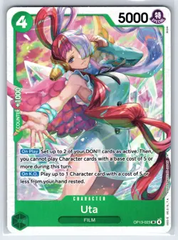 Uta OP13-023 Super Rare Carrying On His Will One Piece Foil Near Mint - Image 1