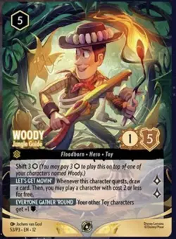Disney Lorcana Woody Jungle Guide Store Championship Promo NONFOIL Set Champs - Image 1