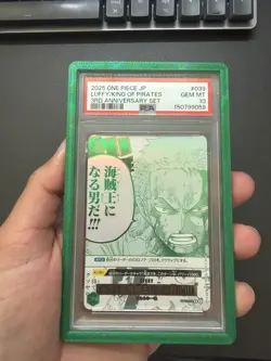 PSA10 Zoro Luffy / King of Pirates OP12-039 ONE PIECE Card 3rd ANNIVERSARY JPN - Image 2