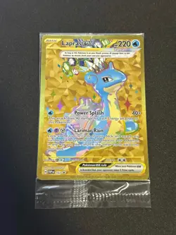 Sealed Lapras ex SVP 164 Gold Hyper Rare Terapagos UPC Promo Card Exclusive - Image 1