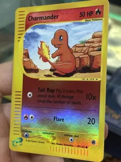 Charmander 97/165 Expedition 2002 Reverse Holo E-Reader Vintage Pokemon Card - Image 5