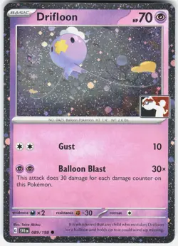 Drifloon Common Prize Pack Series Cards 089/198 NM Holo - Image 1