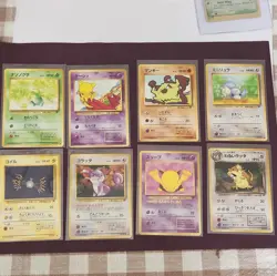 Pokemon Team Rocket Japanese 1st Edition Card Lot (8) Magnemite Abra Oddish - Image 1
