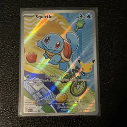 Pokemon Squirtle Promo Full Art Holo Card Mega Evolution Promo #013 2023 - Image 1