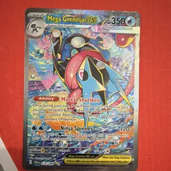 Pokemon Mega Greninja EX 116/086 BREAKthrough Full Art Holo Rare Card English - Image 3
