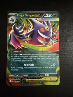 Mega Gengar EX 073 Holo EX Pokemon TCG Card - Mega Evolution, English 350 HP - Image 1