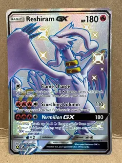 Reshiram GX Pokemon TCG SV51/SV94 Hidden Fates Shiny Vault Holo Rare Card NM - Image 1
