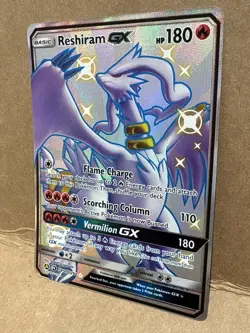 Reshiram GX Pokemon TCG SV51/SV94 Hidden Fates Shiny Vault Holo Rare Card NM - Image 3