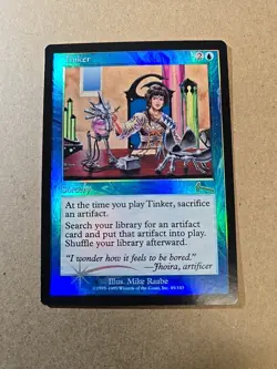 Tinker - Magic: The Gathering MTG - Urza's Legacy - Foil LP - Card #45 - Image 1
