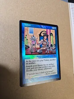 Tinker - Magic: The Gathering MTG - Urza's Legacy - Foil LP - Card #45 - Image 2