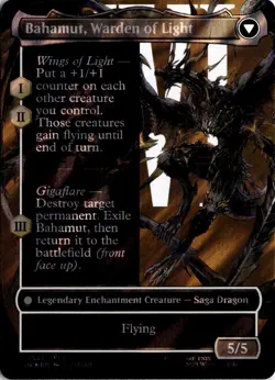 Dion, Bahamut's Dominant (Borderless) (Surge Foil) 521 MTG FINAL FANTASY NM - Image 2