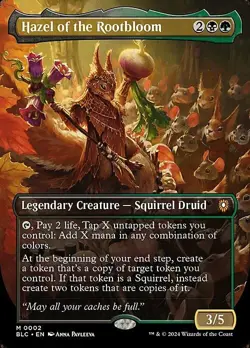 Magic The Gathering MTG HAZEL OF THE ROOTBLOOM BORDERLESS Bloomburrow NM - Image 1