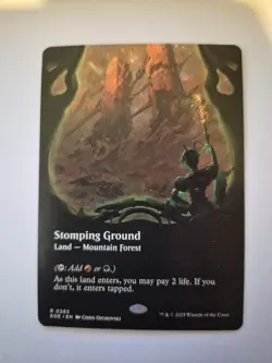 1x Stomping Ground (Borderless) Edge of Eternities MTG 283 NM x1 - Image 1