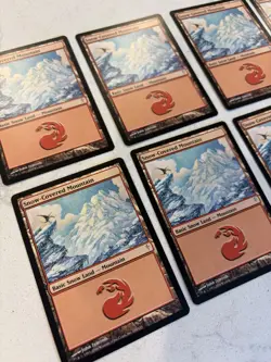 Magic the Gathering MTG Snow-covered Mountain Set Of 8 - Image 2