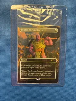 Magic the Gathering PSA Magazine Promo Swords to Plowshares Thanos sealed - Image 1