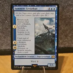 MTG Summon: Leviathan Final Fantasy Set Regular Rare #77 NM Fresh Pull No Play - Image 1