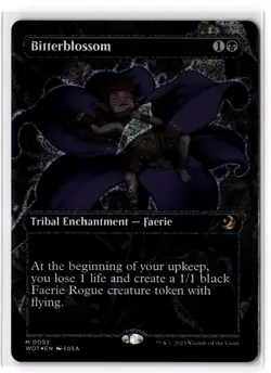 Bitterblossom (Anime) (Confetti Foil) 92 Wilds of Eldraine: Enchanting Tales - Image 1