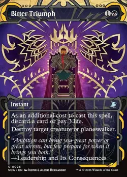 Bitter Triumph x1 FOIL Secrets of Strixhaven Mystical Archive SOA NM MTG - Image 1
