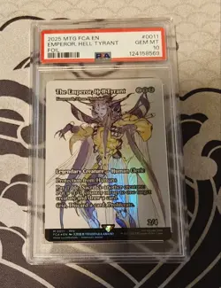 2025 MTG Final Fantasy EMPEROR, HELL TYRANT Through The Ages FOIL PSA 10 - Image 1
