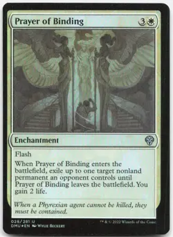 Prayer of Binding 28 Uncommon Dominaria United Magic: The Gathering Foil NM - Image 1