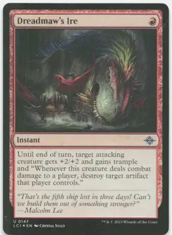 Dreadmaw's Ire 147 The Lost Caverns of Ixalan Magic: The Gathering Foil NM - Image 1
