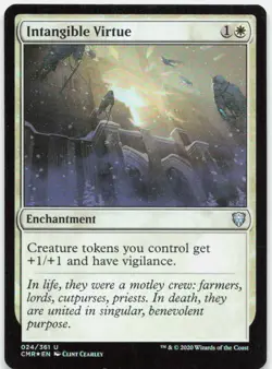 Intangible Virtue 24 Uncommon Commander Legends Magic: The Gathering Foil NM - Image 1