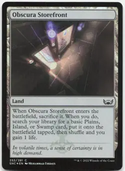 Obscura Storefront 252 Streets of New Capenna Magic: The Gathering Foil NM - Image 1