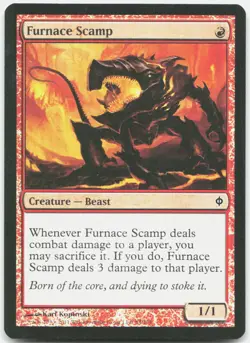 Furnace Scamp 84 Common New Phyrexia Magic: The Gathering Foil Near Mint - Image 1