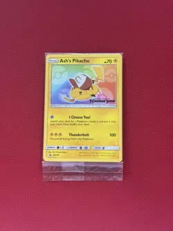 Pokemon Ash's Pikachu SM108 2017 English Movie Promo Sealed - Image 1