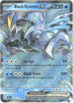 Pokemon - Black Kyurem ex - 048/191 - Double Rare - Surging Sparks -NM/M - Image 1