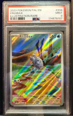 2023 Pokemon Frigibax 208/193 Paldea Evolved Illustration Rare Holo PSA 9 Mint - Image 1