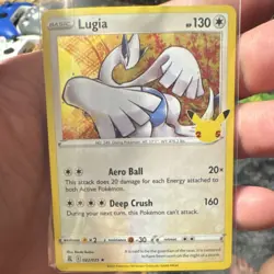 Pokemon Lugia Holo Rare 25th Anniversary Celebrations 022/025 Basic 2021 - Image 1