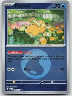 Psyduck (Energy Symbol Pattern) 039/217 Ascended Heroes Pokemon Reverse Holo NM - Image 1