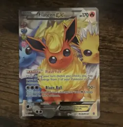 Pokemon TCG Flareon EX Full Art Holo Ultra Rare RC28/RC32 English 170 HP - Image 1