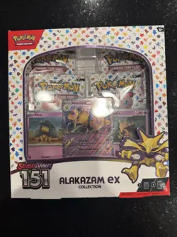 🔥💥⚡Pokemon TCG Scarlet & Violet 151 Alakazam ex Collection Brand New! - Image 1