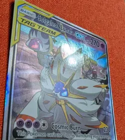 Pokemon Holo Solgaleo & Lunala GX Tag Team - 75/236 DMG Crease - Image 3
