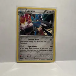 Pokemon 2016 TCG Lucario Fates Collide 63/124 Cosmos Holo Rare Holographic - Image 1