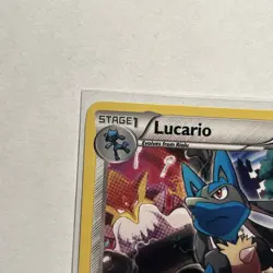 Pokemon 2016 TCG Lucario Fates Collide 63/124 Cosmos Holo Rare Holographic - Image 2