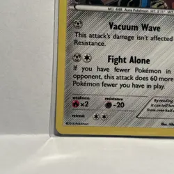Pokemon 2016 TCG Lucario Fates Collide 63/124 Cosmos Holo Rare Holographic - Image 5