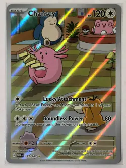 2024 Pokemon Twilight Masquerade #187/167 CHANSEY Illustration Rare Holo - Image 1